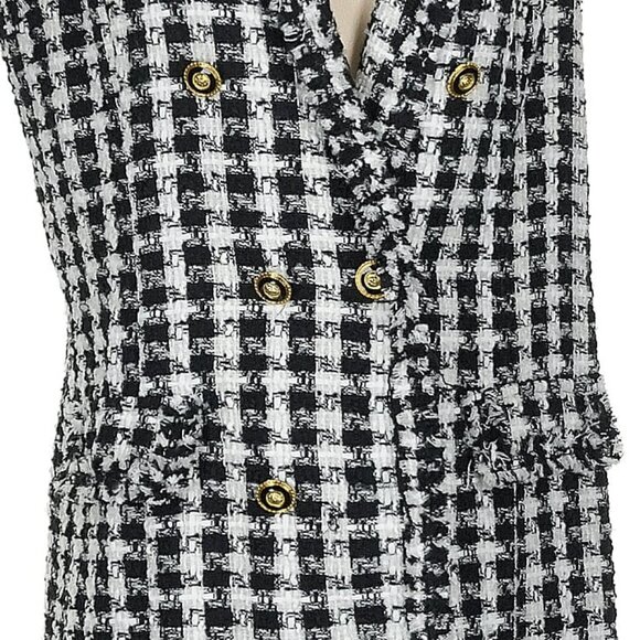 NWT Adrianna Papell long line houndstooth vest, Small - Picture 8 of 8
